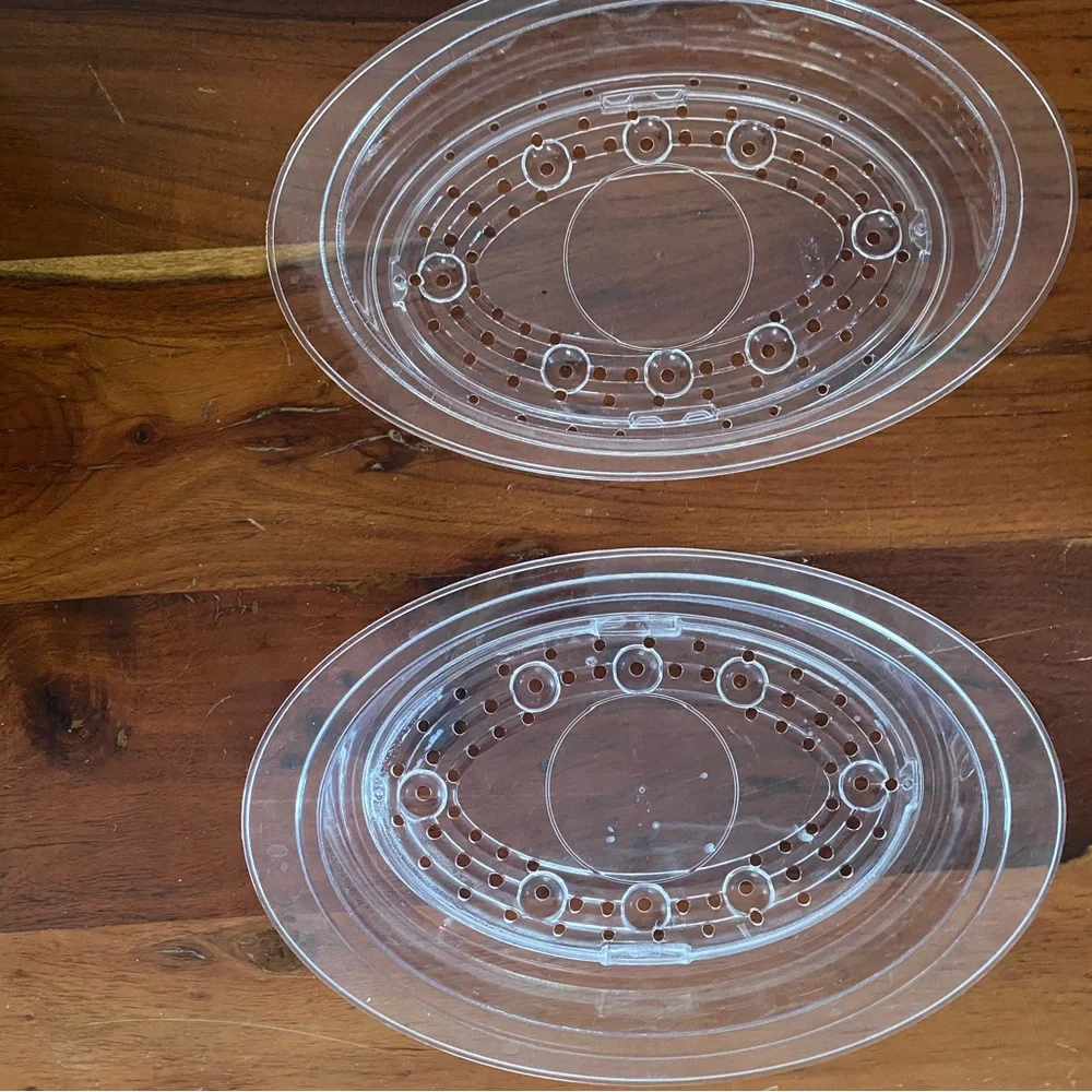 Hamilton Beach‎ set of 2 trays w/ bottoms for digital electric steamer 37530A